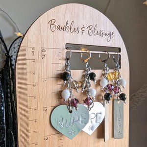 Hand-stamped Pronoun Earrings with Nonbinary Pride Colors