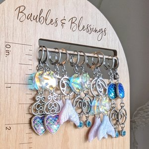 Fun Beachy Wave Earrings with Iridescent Acrylic