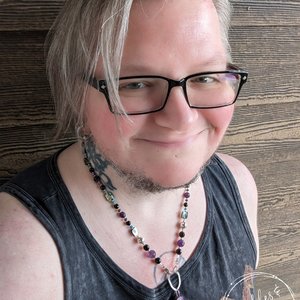 OOAK Bee Necklace with Black Kyanite, Amethyst, Apatite & Pāua