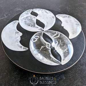 Crystal Crescent Moons: Choose Your Stone