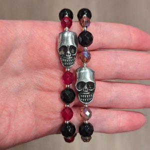 Chunky Bracelets with Aluminum Skulls (MTO)
