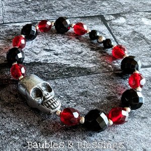 Chunky Bracelets with Aluminum Skulls (MTO)