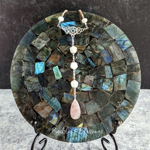 Witchy Prayer Beads with Pearls & Rose Quartz