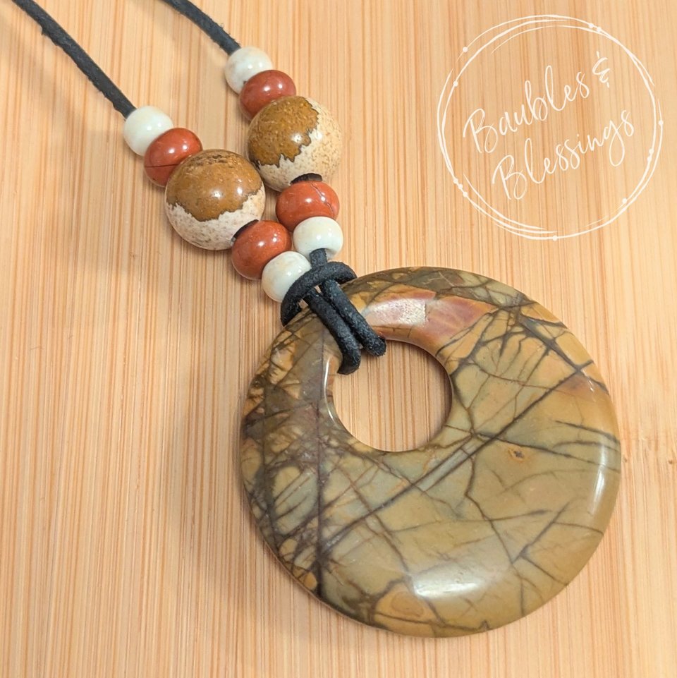 RESERVED for S: Gogo Necklace with Picasso Jasper