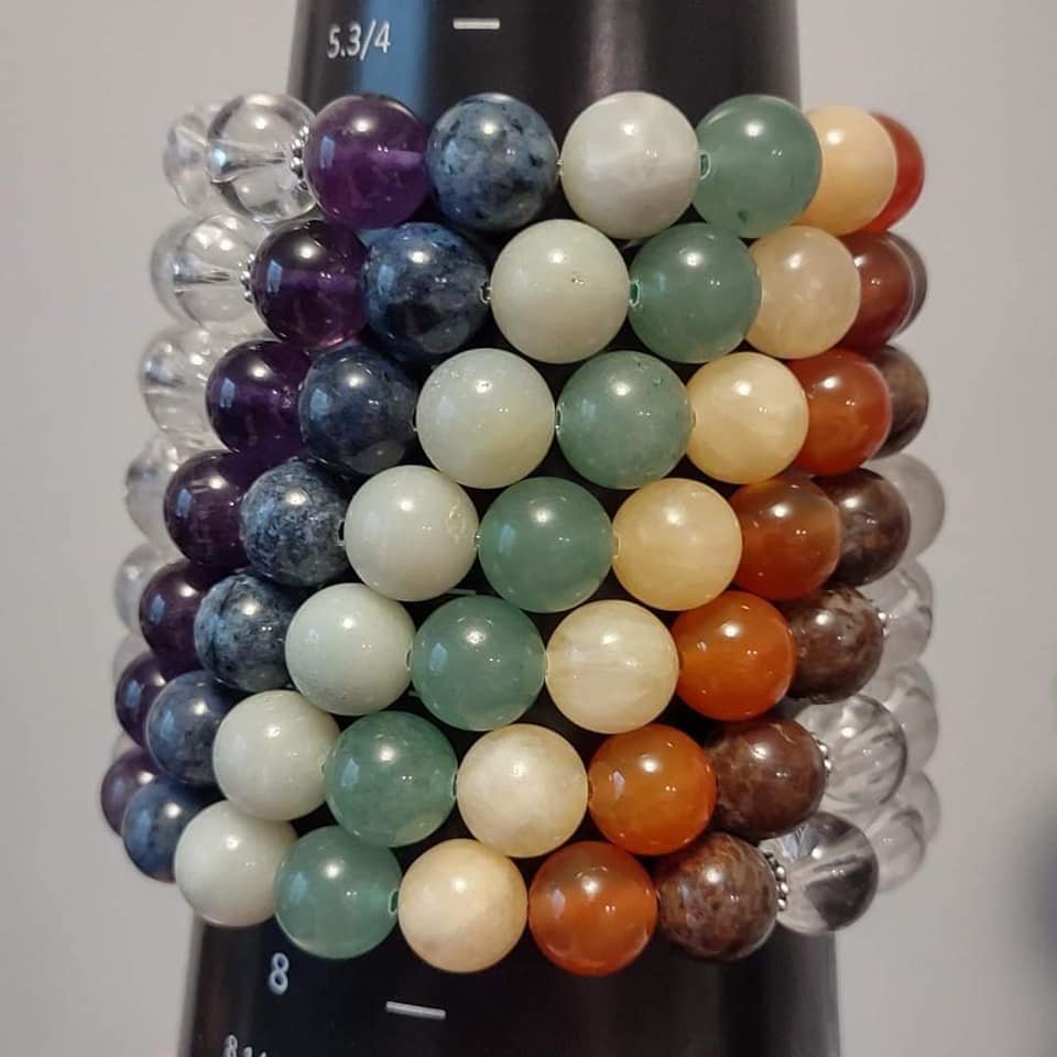 Chunky Gemstone Chakra Balancing Bracelets