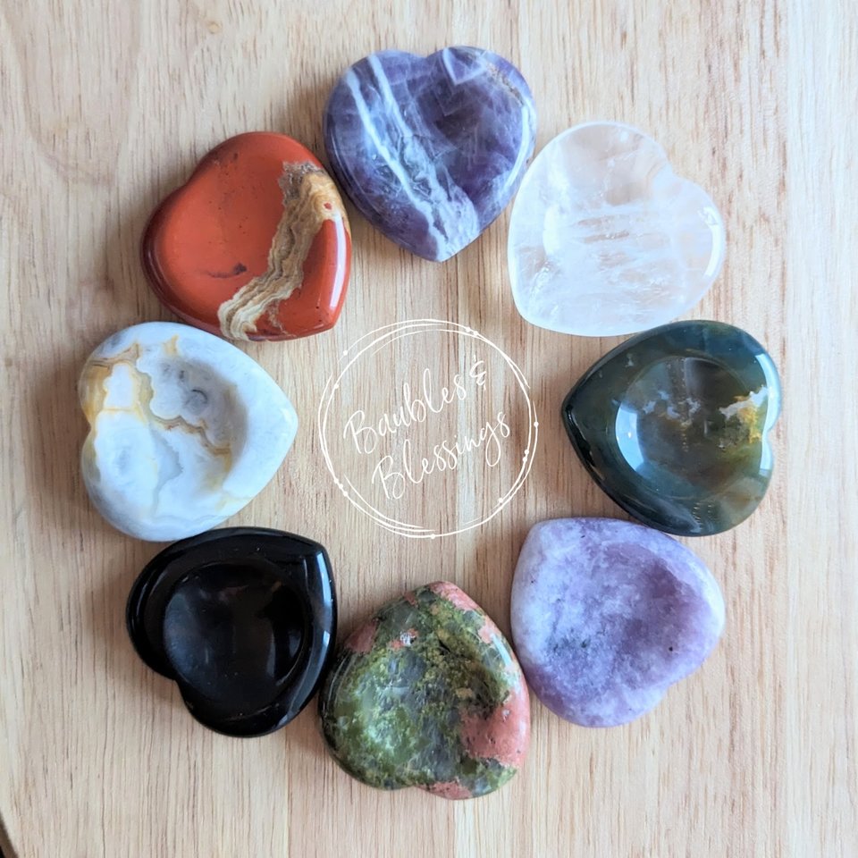 Heart Shaped Worry Stones: Choose Your Stone