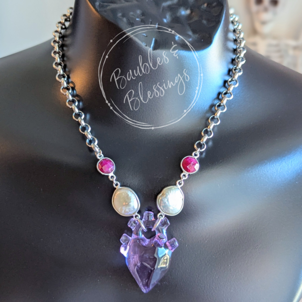 RESERVED for B: RAOK: Anatomical Heart Necklace