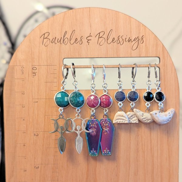 RESERVED for W: Goddess Earrings with Emeralds