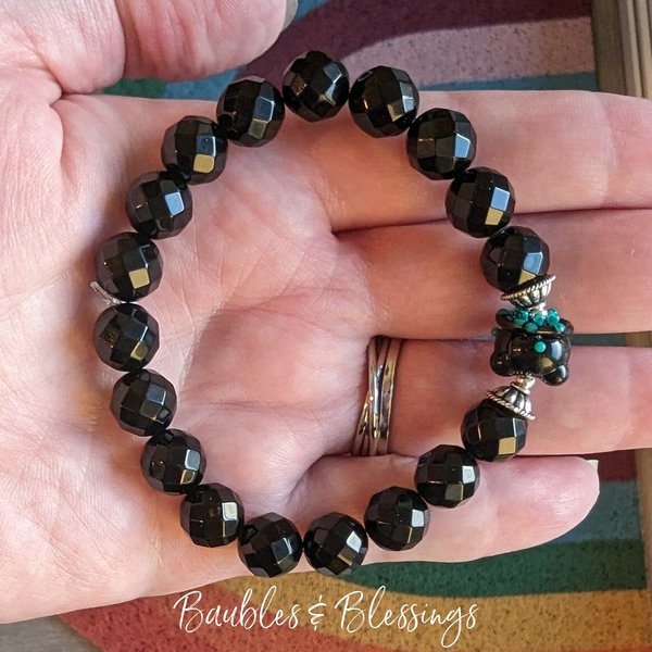 Green Cauldron Bracelets: Elegant Onyx (MTO)