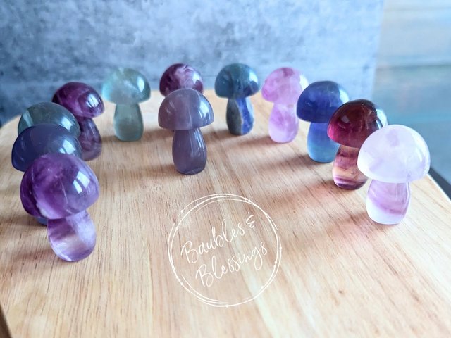 Sweet Li'l Fluorite Mushrooms